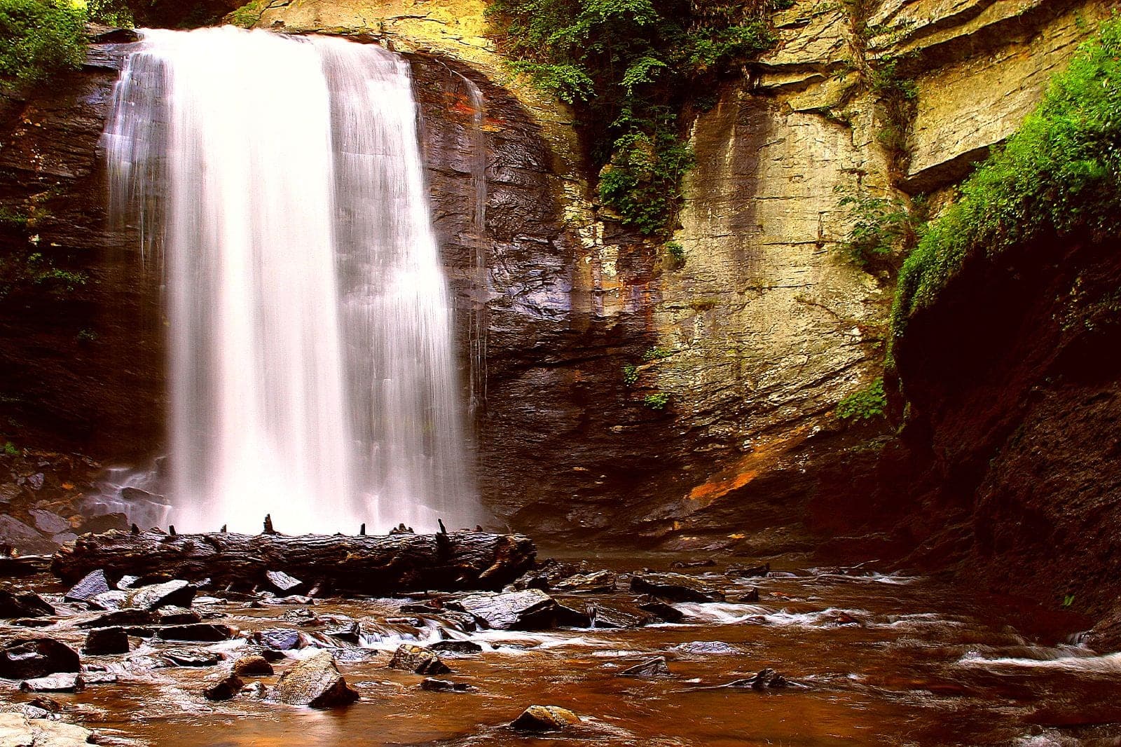 Looking Glass Falls in Pisgah National Forest